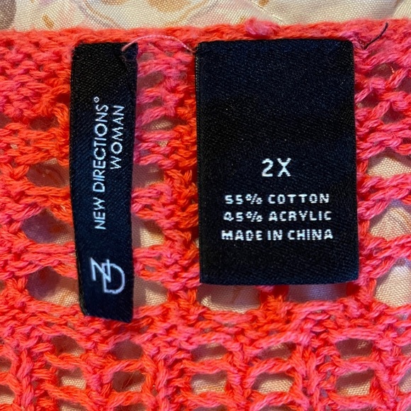 *NWOT* New Directions Woman Pink Knit Sweater - Picture 5 of 6